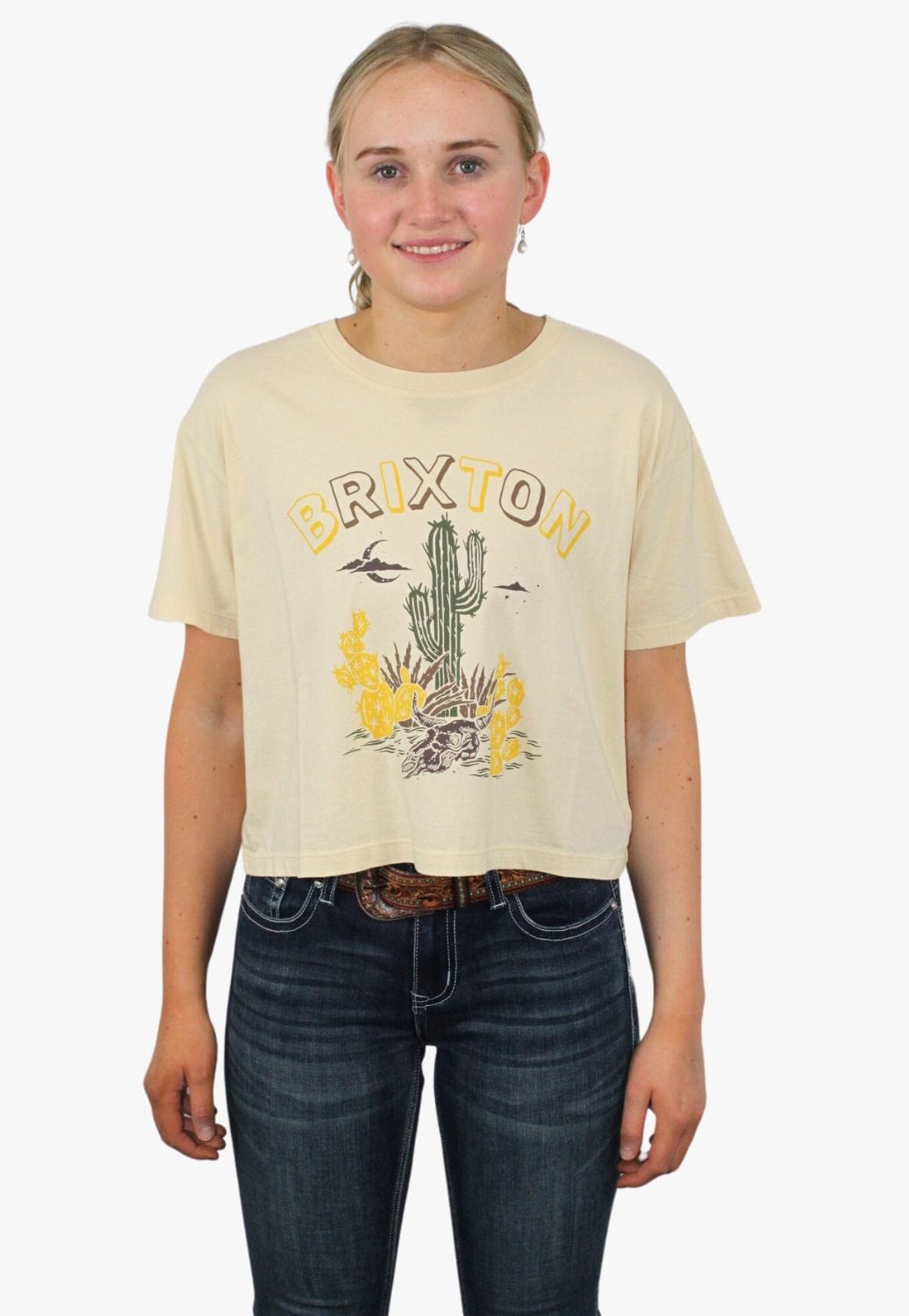 Brixton CLOTHING-WomensT-Shirts Brixton Womens Cactus Boxy T-Shirt