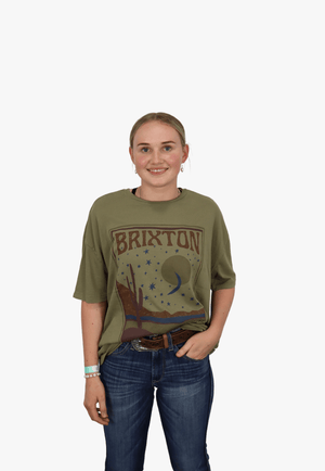 Brixton CLOTHING-WomensT-Shirts Brixton Womens Scenester Oversized T-Shirt