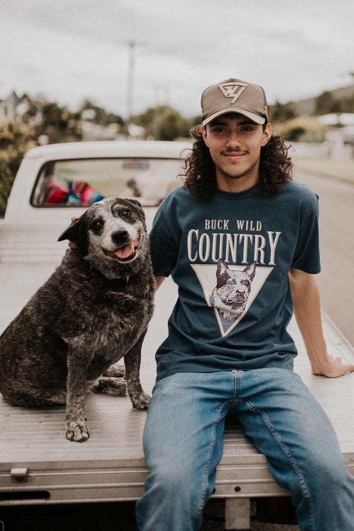 Buck Wild Country CLOTHING-MensT-Shirts Buck Wild Country Unisex Cattle Dog Country T-Shirt