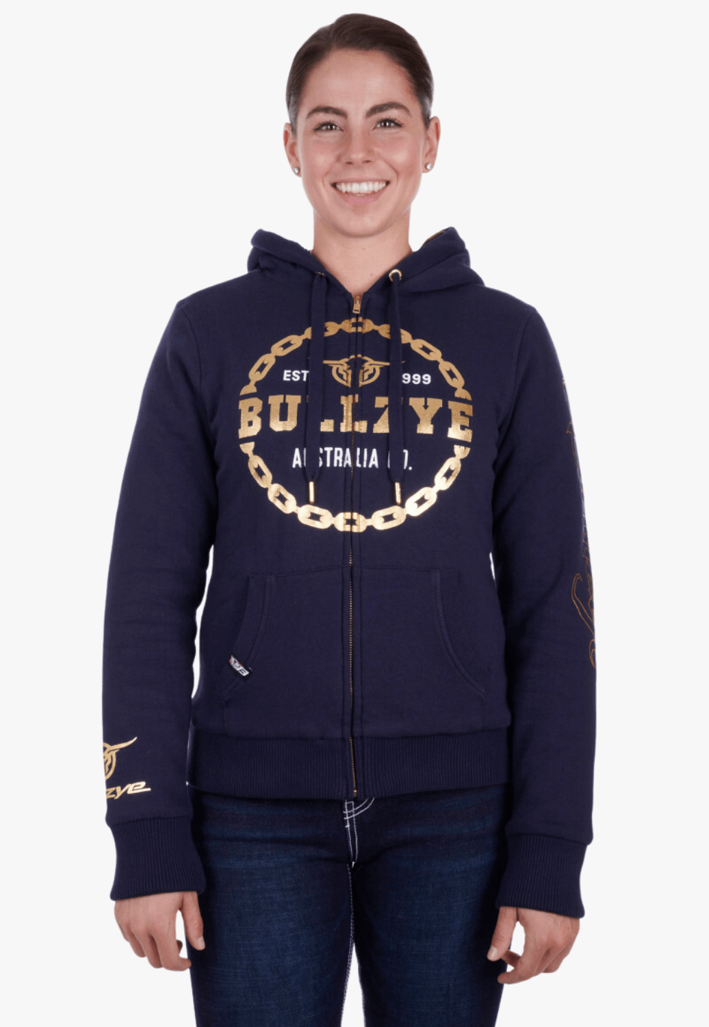 Bullzye CLOTHING-Womens Pullovers Bullzye Womens Kamala Zip Up Hoodie