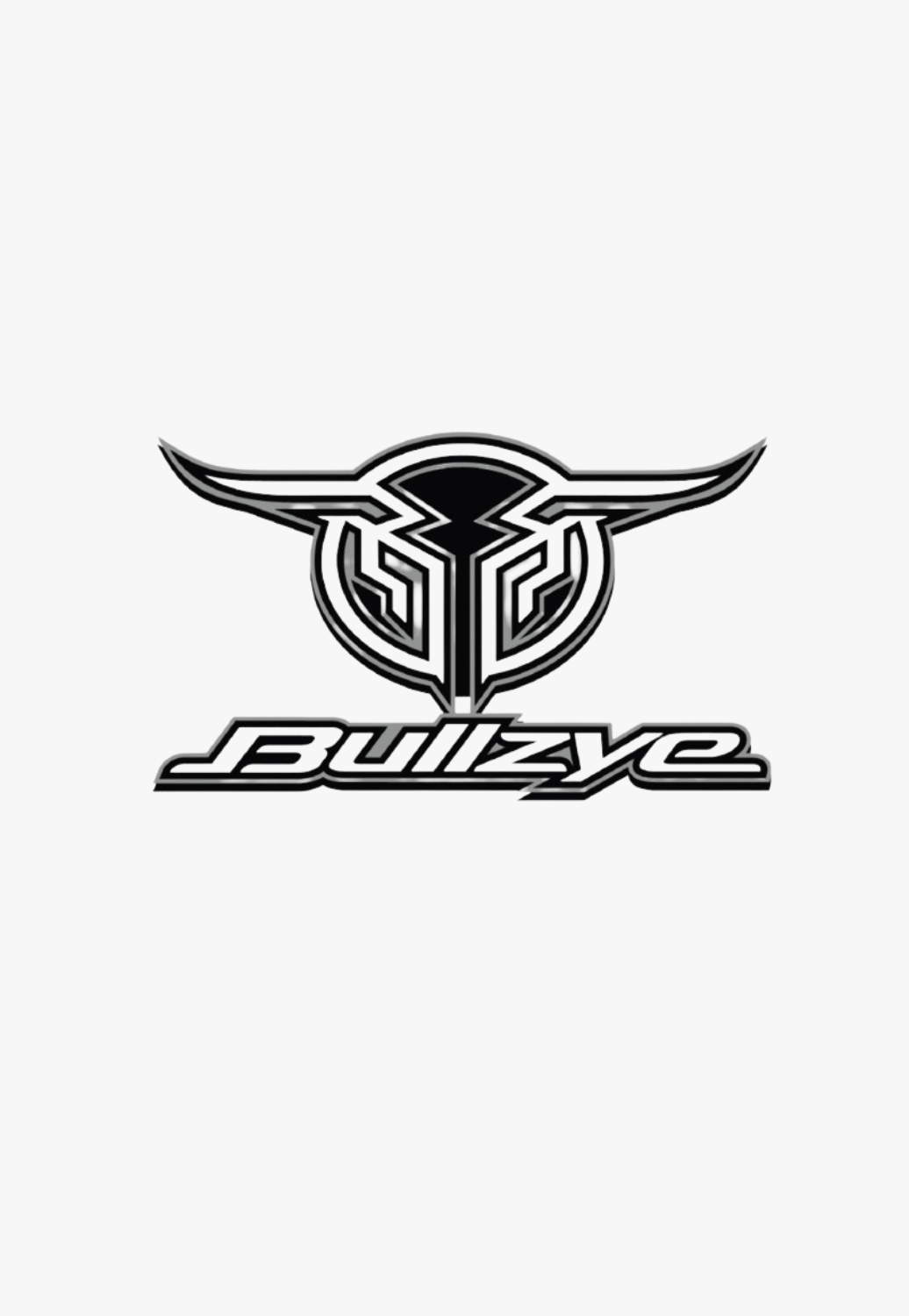 Bullzye ACCESSORIES-General MEDIUM / Grey Bullzye Logo Sticker