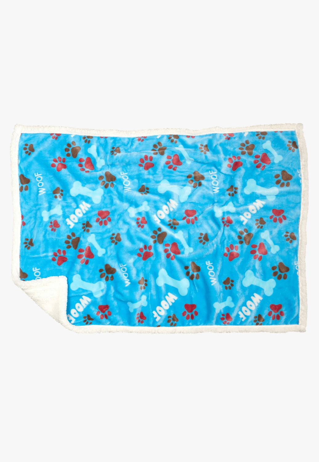 Carstens ACCESSORIES-General Blue Carstens Large Woof Dog Blanket