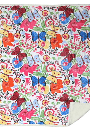Carstens Homewares - General Multi Carstens Butterfly Plush Throw