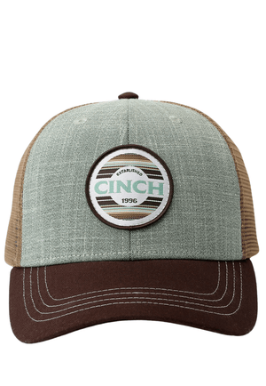 Cinch HATS - Caps Brown/Green Cinch Mens Logo Cap