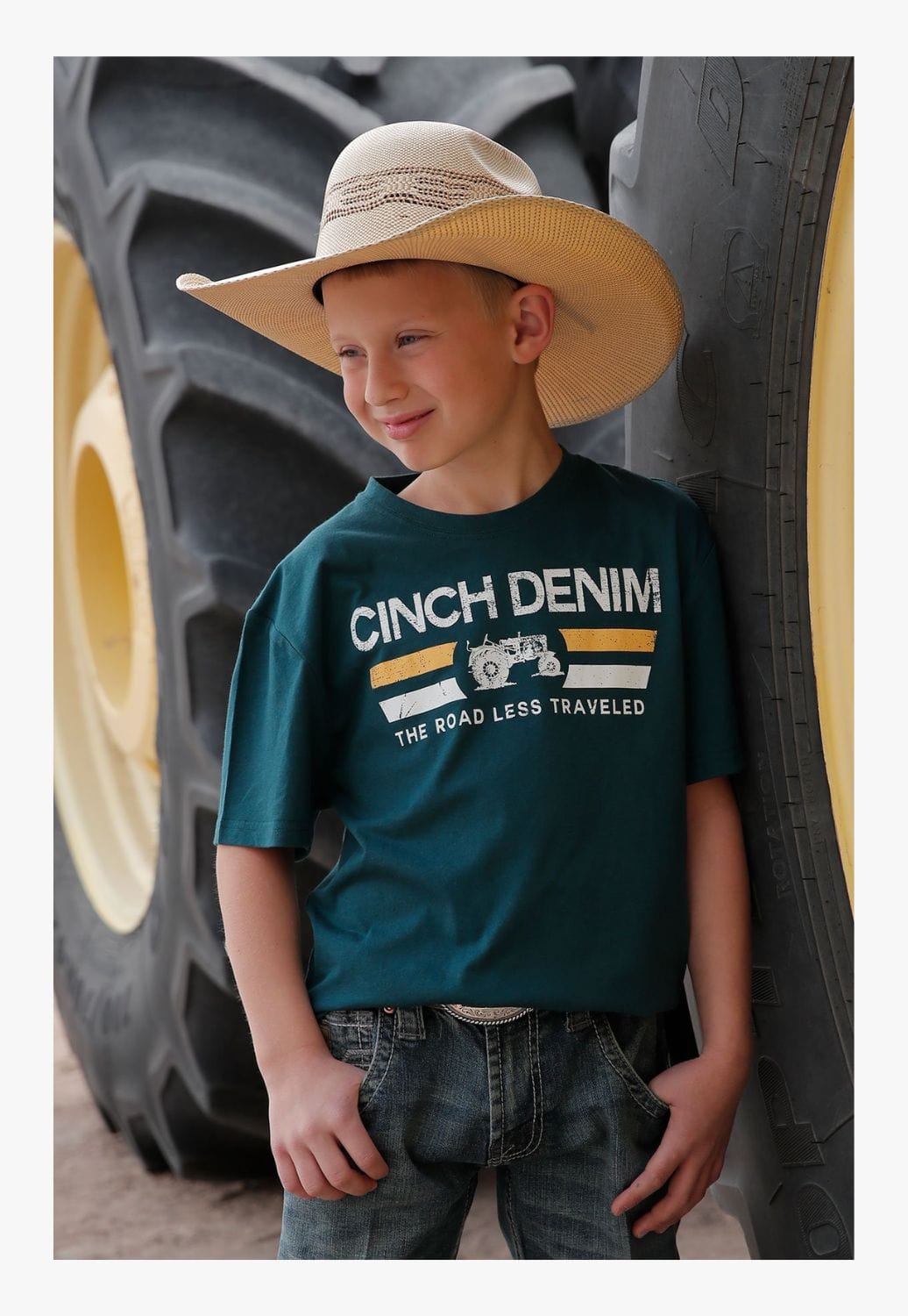 Cinch CLOTHING-Boys T-Shirts Cinch Boys The Road Less Traveled T-Shirt