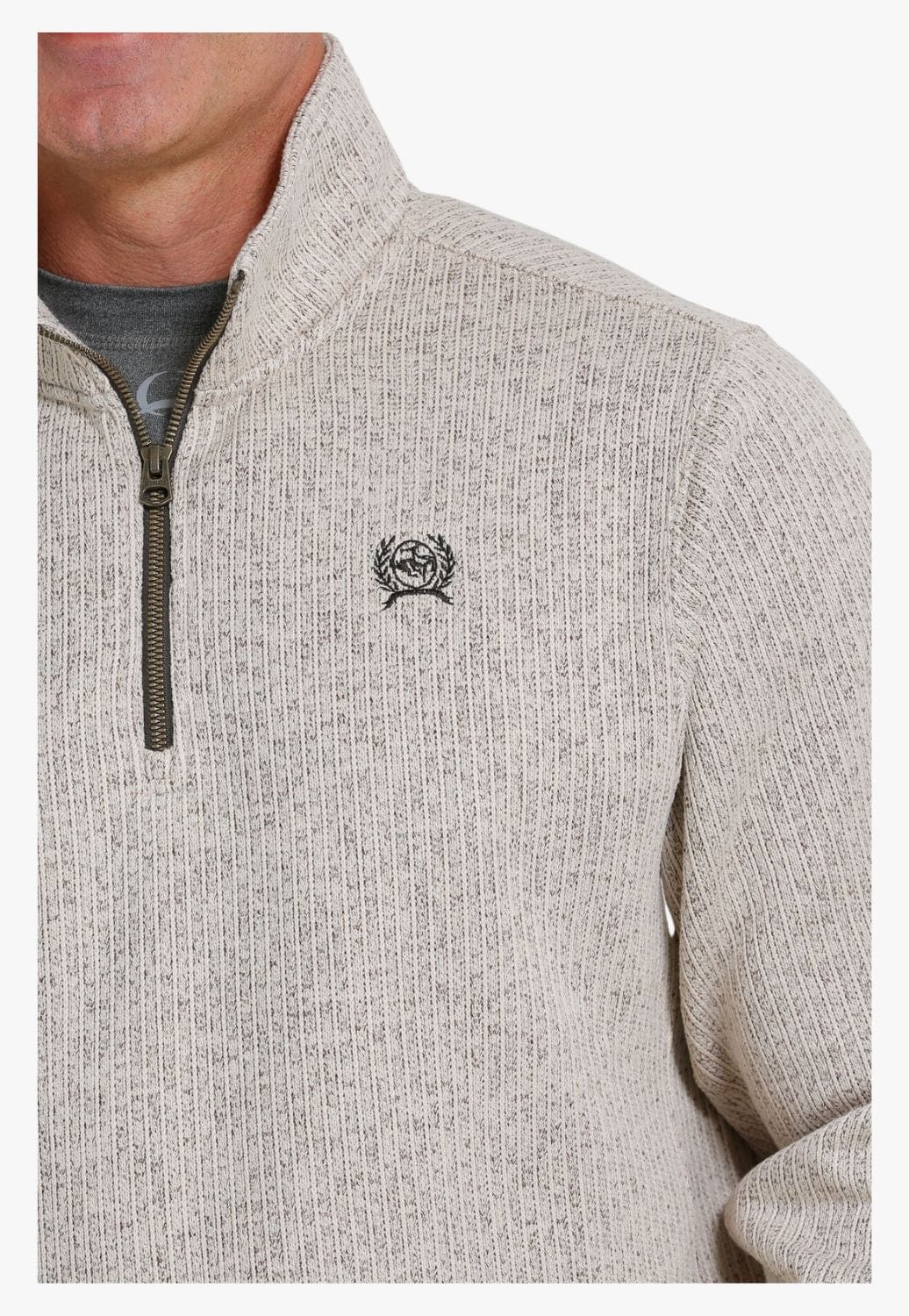 Cinch CLOTHING-Mens Pullovers Cinch Mens 1/4 Sweater Knit Jacket