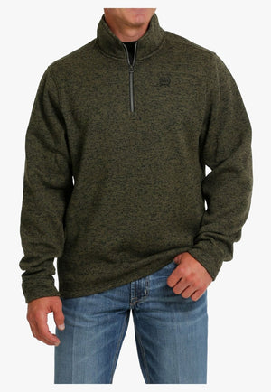 Cinch CLOTHING-Mens Pullovers Cinch Mens 1/4 Sweater Knit Jacket