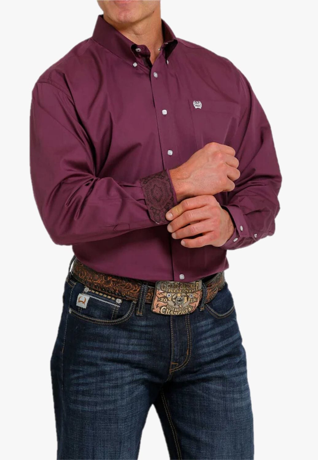 Cinch Mens Button Down Long Sleeve Shirt- W. Titley & Co
