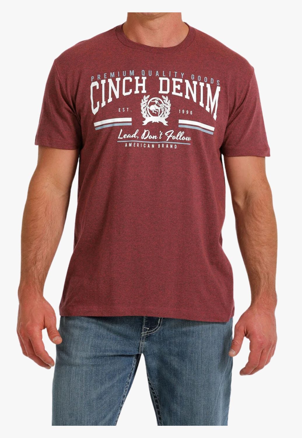 Cinch CLOTHING-MensT-Shirts Cinch Mens Cinch Denim T-Shirt