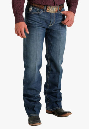 Cinch CLOTHING-Mens Jeans Cinch Mens Grant Mid Rise Relaxed Boot Cut Jean