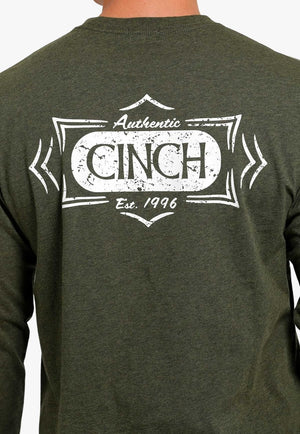 Cinch CLOTHING-Mens Long Sleeve Shirts Cinch Mens Graphic Logo Long Sleeve Shirt