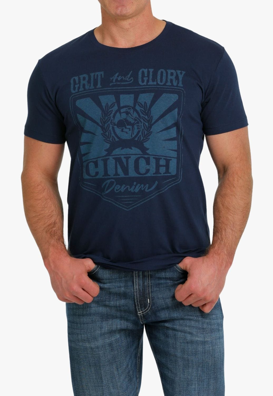 Cinch CLOTHING-MensT-Shirts Cinch Mens Grit And Glory Logo T-Shirt