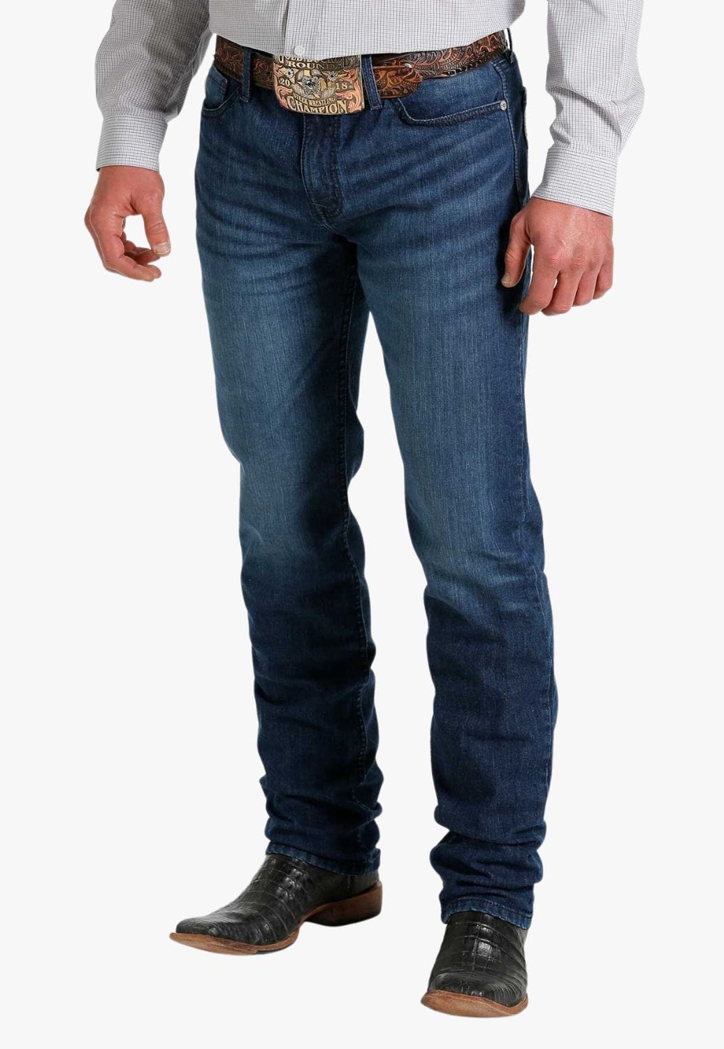 Cinch CLOTHING-Mens Jeans Cinch Mens Jessie Mid Rise Slim-Straight Leg Jean