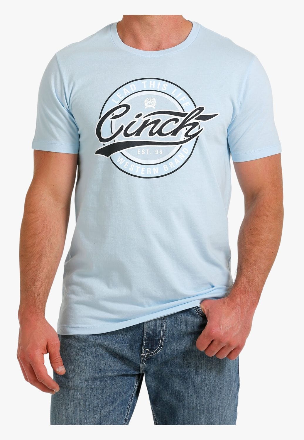 Cinch CLOTHING-MensT-Shirts Cinch Mens Lead This Life Western Brand T-Shirt