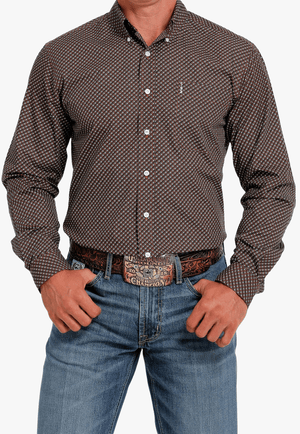 Cinch CLOTHING-Mens Long Sleeve Shirts Cinch Mens Modern Fit Western Long Sleeve Shirt