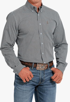 Cinch CLOTHING-Mens Long Sleeve Shirts Cinch Mens Modern Fit Western Long Sleeve Shirt