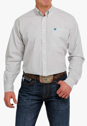 Cinch CLOTHING-Mens Long Sleeve Shirts Cinch Mens Plaid Long Sleeve Shirt