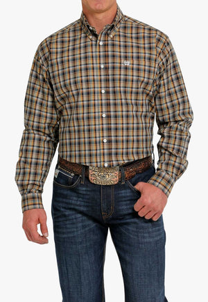Cinch CLOTHING-Mens Long Sleeve Shirts Cinch Mens Plaid Long Sleeve Shirt