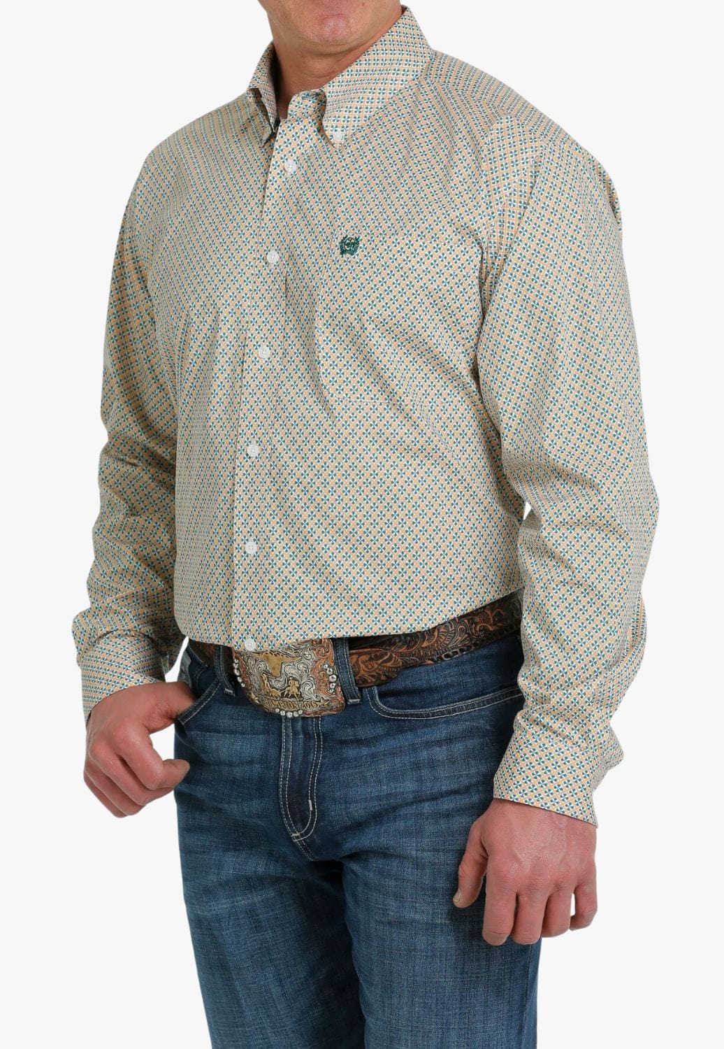Cinch CLOTHING-Mens Long Sleeve Shirts Cinch Mens Plaid Long Sleeve Shirt