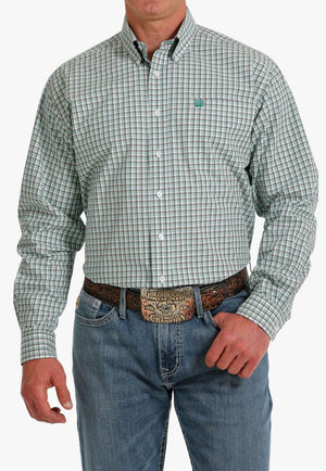 Cinch CLOTHING-Mens Long Sleeve Shirts Cinch Mens Plaid Long Sleeve Shirt