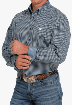 Cinch CLOTHING-Mens Long Sleeve Shirts Cinch Mens Plaid Long Sleeve Shirt