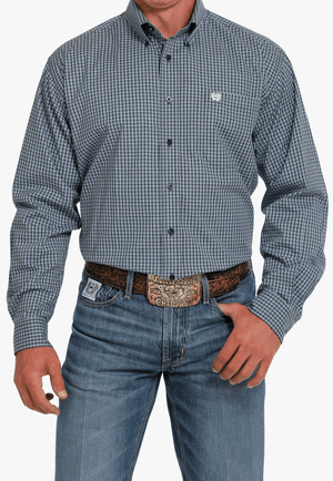 Cinch CLOTHING-Mens Long Sleeve Shirts Cinch Mens Plaid Long Sleeve Shirt