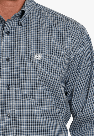 Cinch CLOTHING-Mens Long Sleeve Shirts Cinch Mens Plaid Long Sleeve Shirt