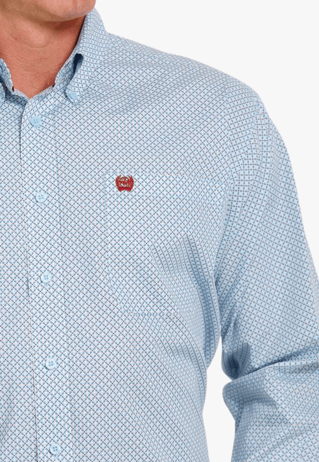 Cinch CLOTHING-Mens Long Sleeve Shirts Cinch Mens Plaid Long Sleeve Shirt