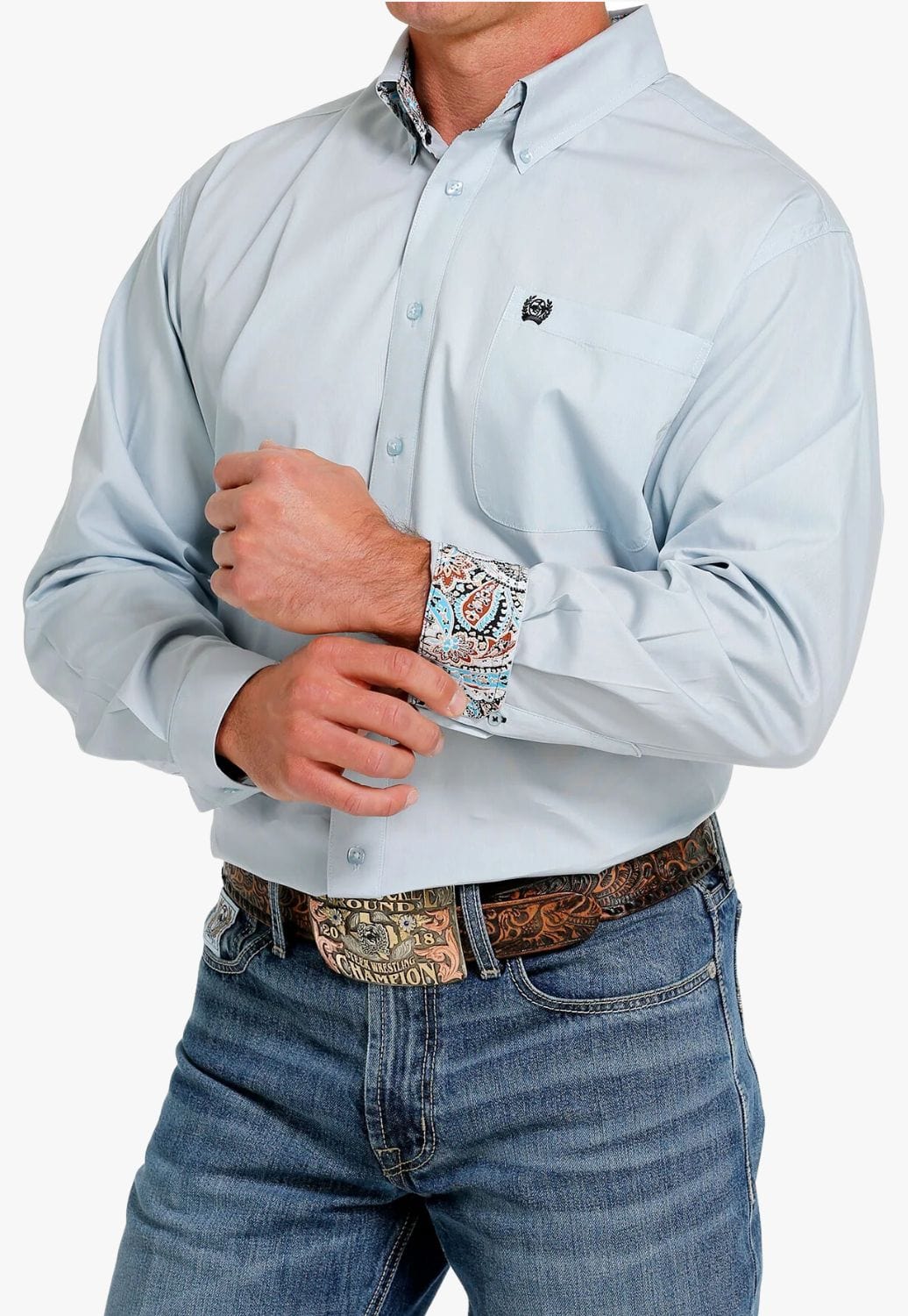 Cinch CLOTHING-Mens Long Sleeve Shirts Cinch Mens Western Long Sleeve Shirt