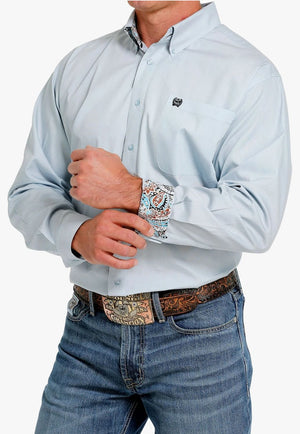 Cinch CLOTHING-Mens Long Sleeve Shirts Cinch Mens Western Long Sleeve Shirt