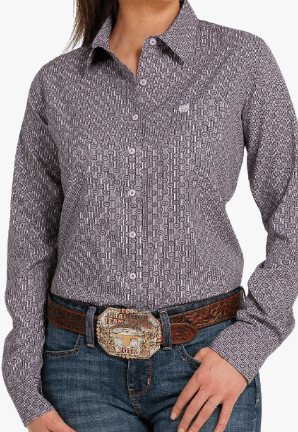 Cinch CLOTHING-Womens Long Sleeve Shirts Cinch Womens Arena Flex Long Sleeve Shirt