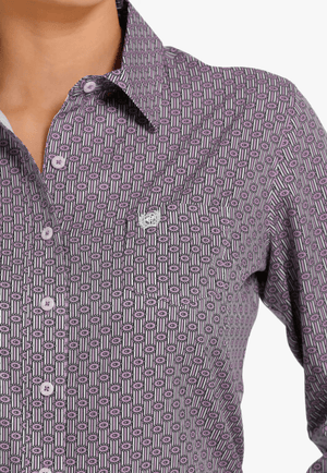 Cinch CLOTHING-Womens Long Sleeve Shirts Cinch Womens Arena Flex Long Sleeve Shirt