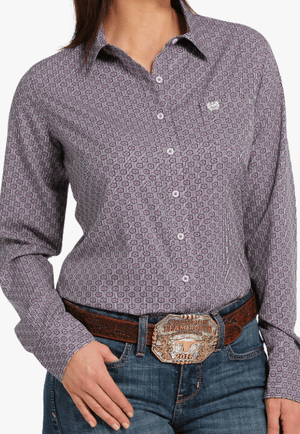Cinch CLOTHING-Womens Long Sleeve Shirts Cinch Womens Arena Flex Long Sleeve Shirt