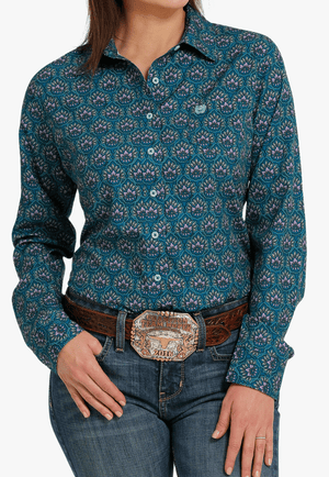 Cinch CLOTHING-Womens Long Sleeve Shirts Cinch Womens Arena Flex Long Sleeve Shirt