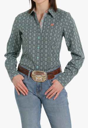 Cinch CLOTHING-Womens Long Sleeve Shirts Cinch Womens Button Down Long Sleeve Shirt