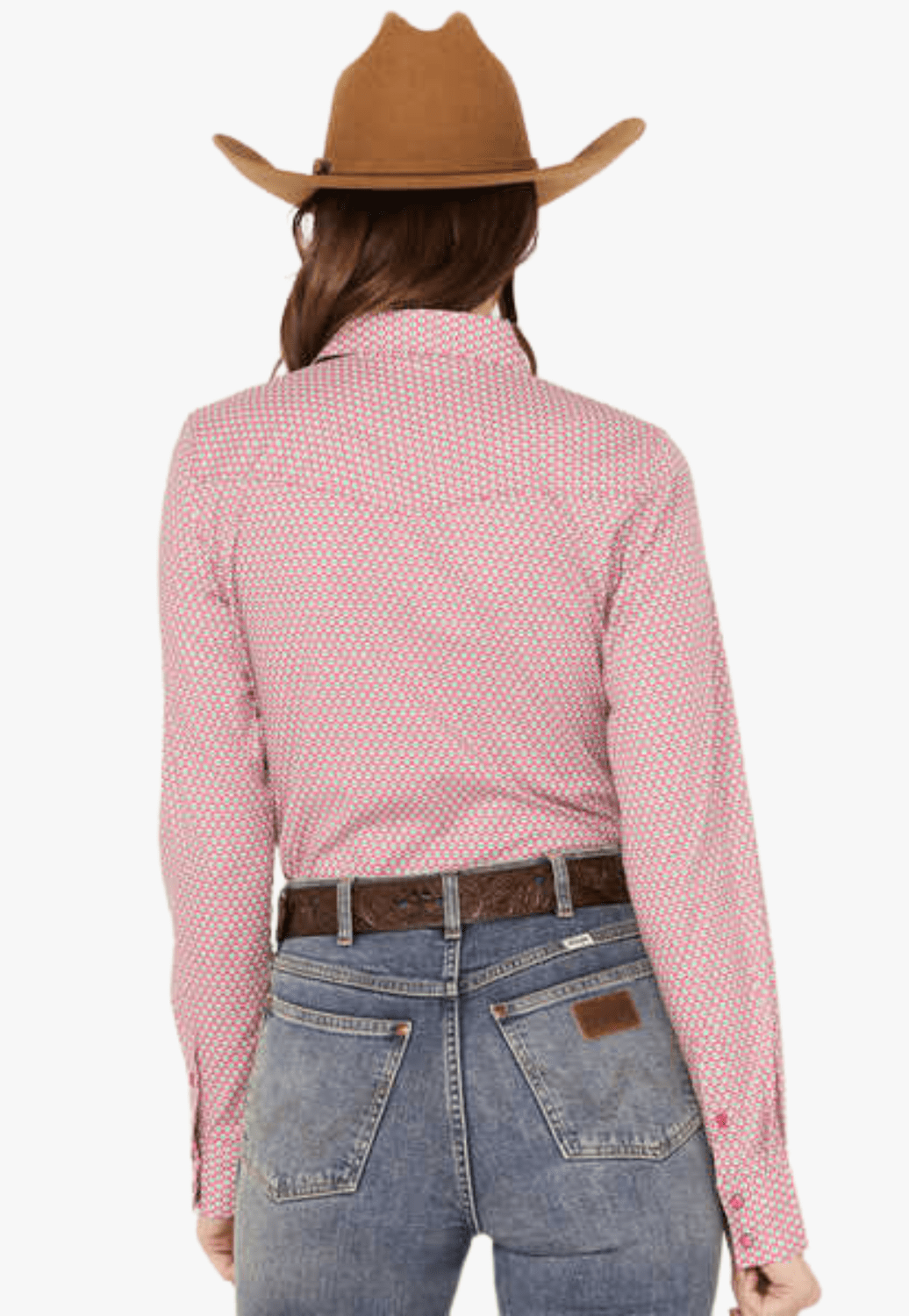 Cinch CLOTHING-Womens Long Sleeve Shirts Cinch Womens Geo Print Long Sleeve Western Snap Shirt