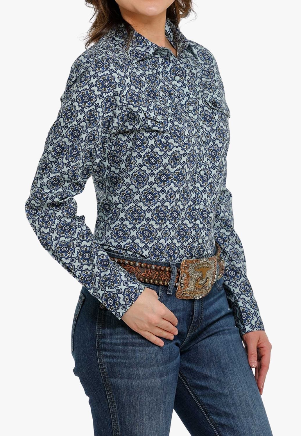 Cinch CLOTHING-Womens Long Sleeve Shirts Cinch Womens Long Sleeve Shirt