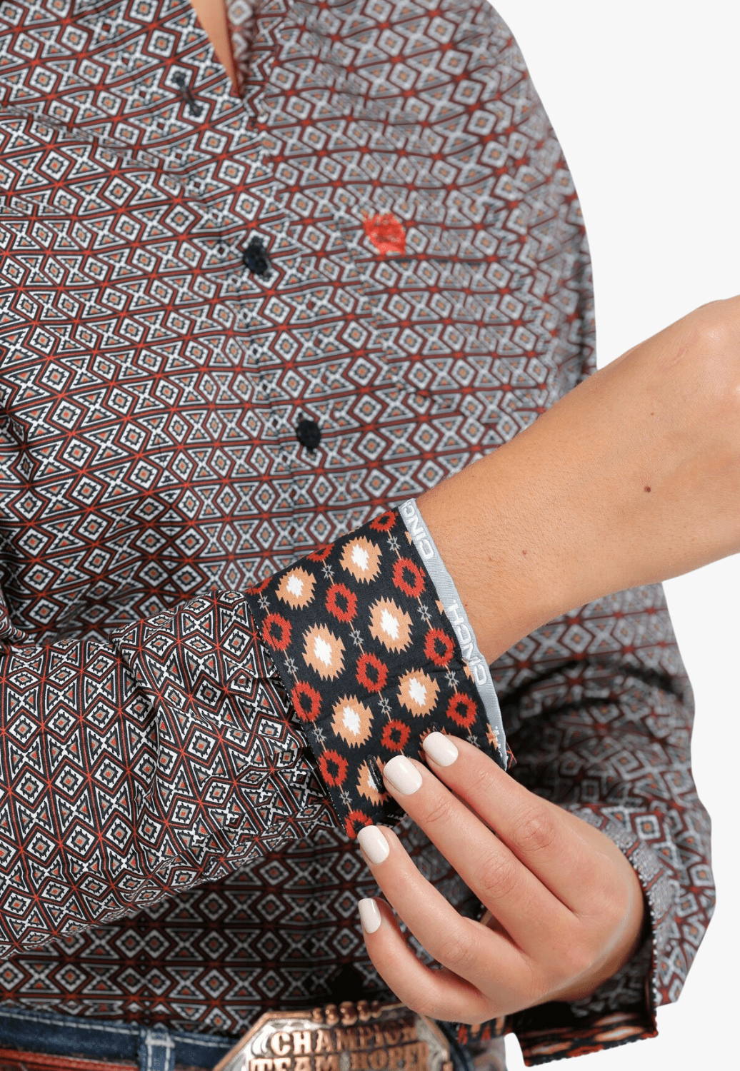 Cinch CLOTHING-Womens Long Sleeve Shirts Cinch Womens Printed Long Sleeve Shirt