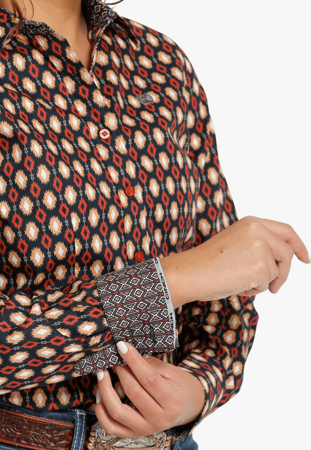 Cinch CLOTHING-Womens Long Sleeve Shirts Cinch Womens Printed Long Sleeve Shirt