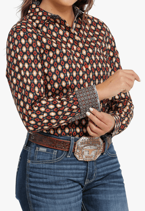 Cinch CLOTHING-Womens Long Sleeve Shirts Cinch Womens Printed Long Sleeve Shirt