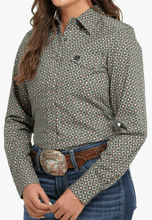 Cinch CLOTHING-Womens Long Sleeve Shirts Cinch Womens Snap Long Sleeve Shirt