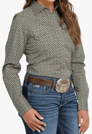Cinch CLOTHING-Womens Long Sleeve Shirts Cinch Womens Snap Long Sleeve Shirt