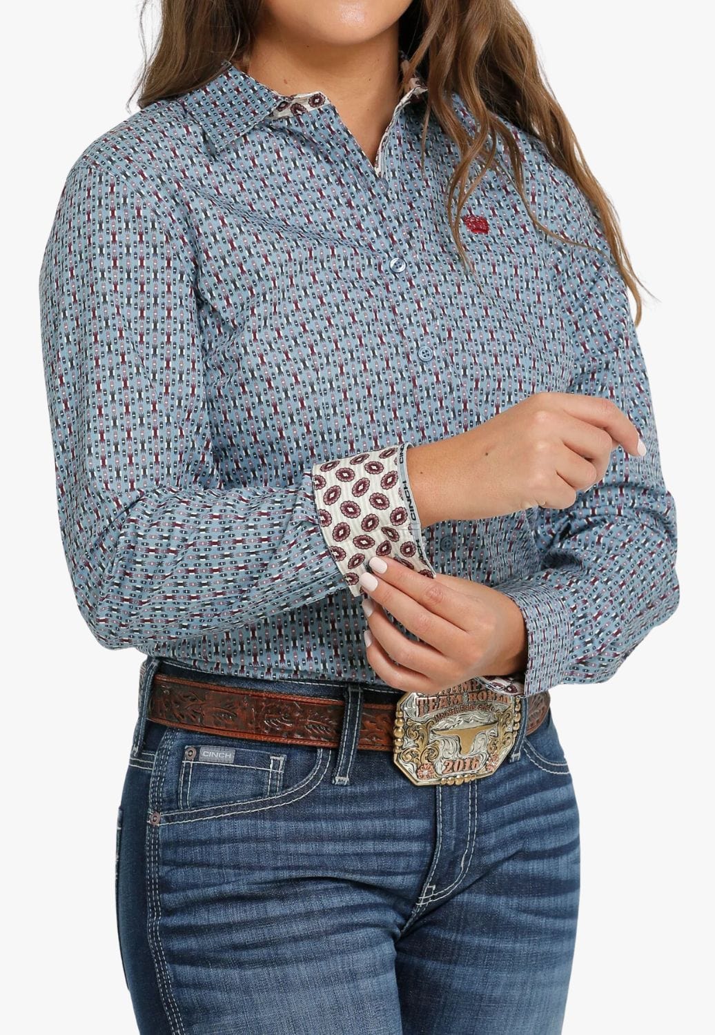 Cinch CLOTHING-Womens Long Sleeve Shirts Cinch Womens Western Long Sleeve Shirt