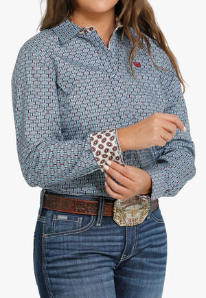 Cinch CLOTHING-Womens Long Sleeve Shirts Cinch Womens Western Long Sleeve Shirt