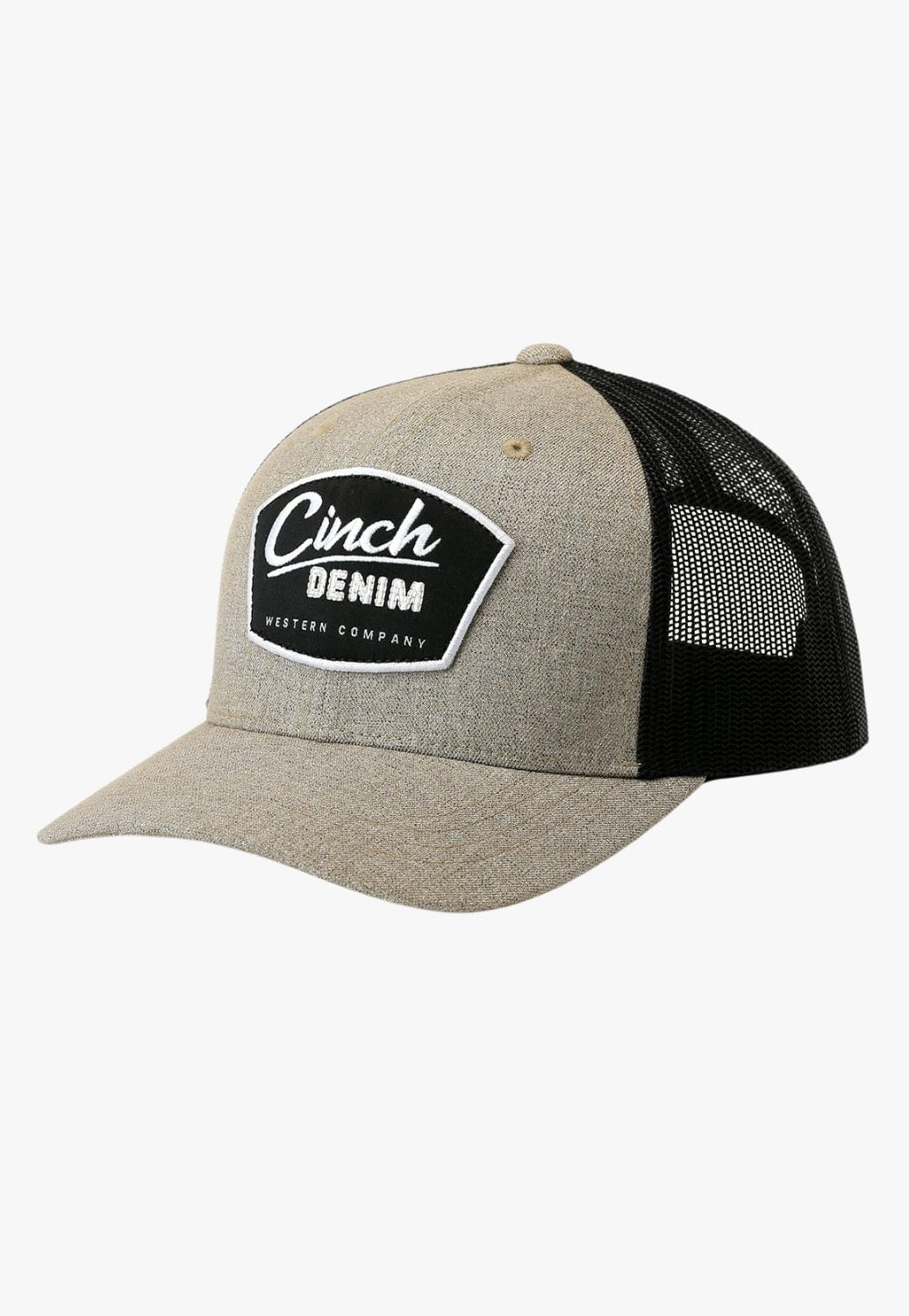Cinch HATS - Caps OSFA / Khaki/Black Cinch Logo Patch Trucker Cap