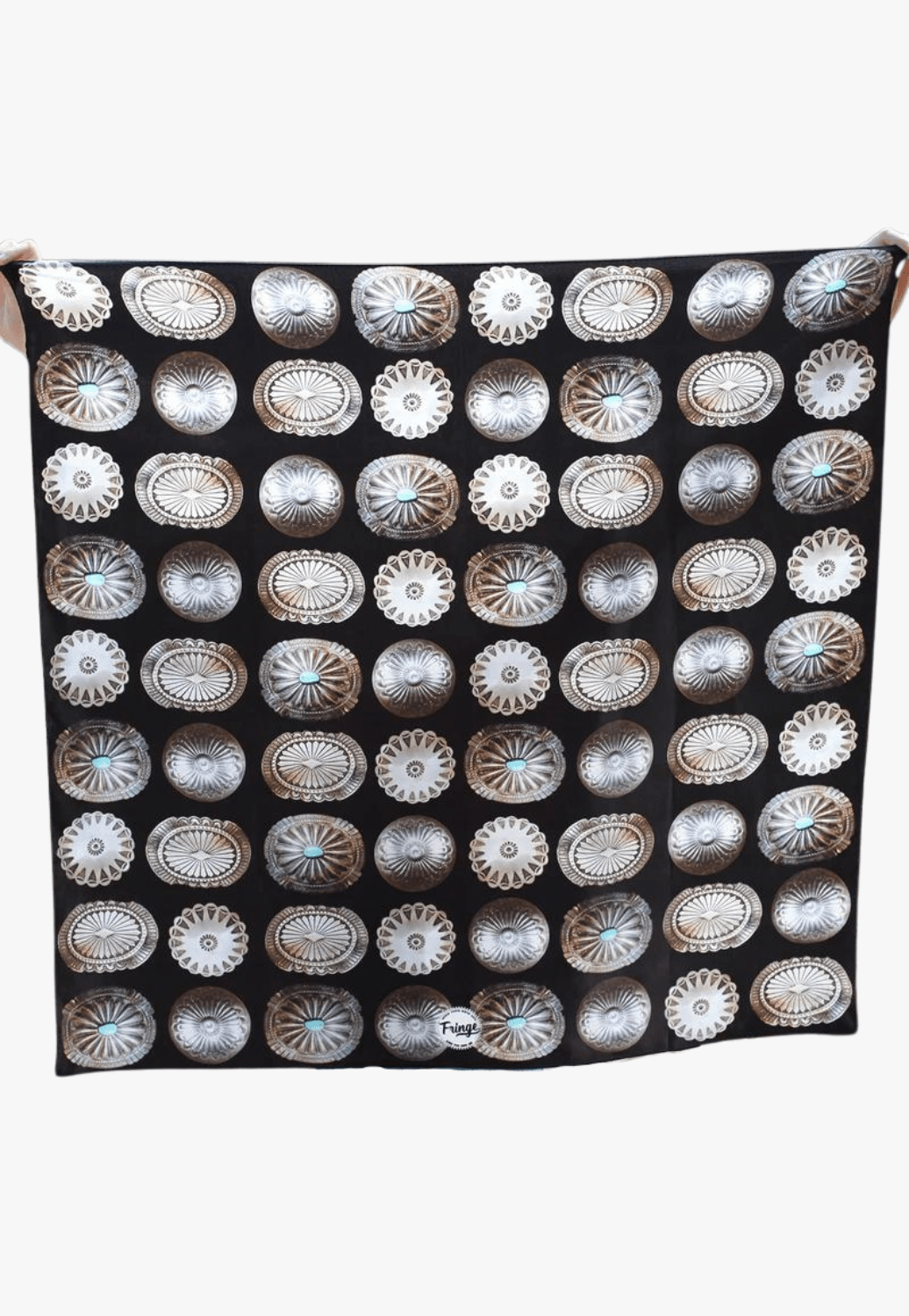 Fringe Scarves ACCESSORIES-Gloves & Scarves Black Fringe Scarves Big Concho Long Tall Scarf