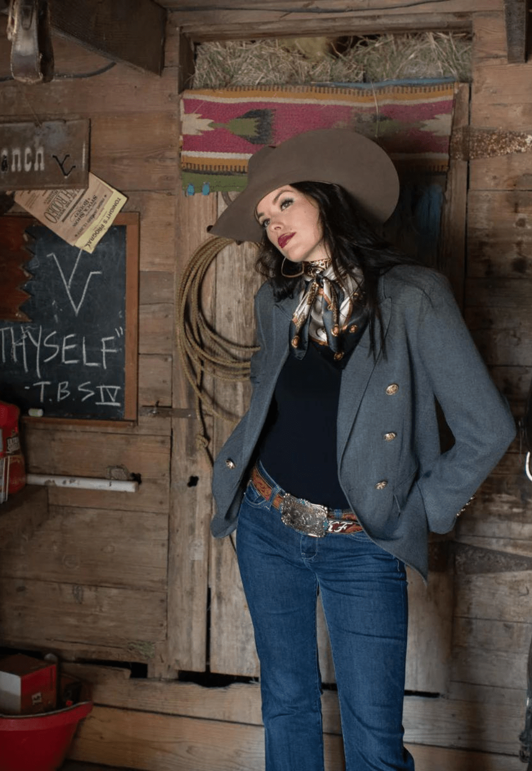 Fringe Scarves ACCESSORIES-Gloves & Scarves Black Fringe Scarves Saddle Up Long Tall Scarf