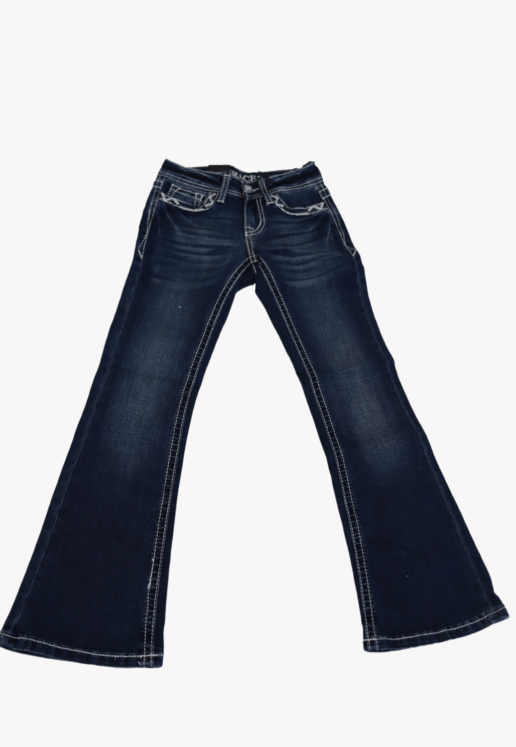 Grace In LA CLOTHING-Girls Jeans Grace In LA Girls Horse Shoe Bootcut Jean
