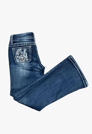 Grace In LA CLOTHING-Girls Jeans Grace In LA Girls Moon Night Jean