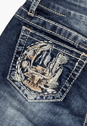 Grace In LA CLOTHING-Girls Jeans Grace In LA Girls Moon Night Jean